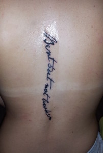 bent not broken scoliosis tattoo