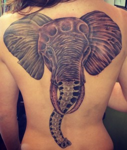 tattoo on scoliosis