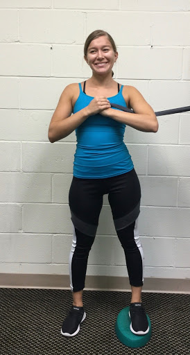 elastic band exercise front